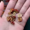 Piedra Cruda de Cinabrio Natural Arena de Cristal Cuentas Sueltas Cuenta Individual Alto Contenido Hecho a Mano Accesorios DIY Pulsera Mayoreo