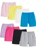 Pantalones Cortos Deportivos de Ciclismo Finos de Verano para Niñas, Leggings de Color Sólido Anti-Exposición, Pantalones Cortos para Niños para Uso al Aire Libre