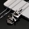 Colgante con gesto de personalidad de hip hop europeo y americano, collar con "Te amo", colgante de calavera de moda, accesorios de moda de rapero