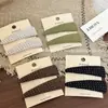 Grampo BB de tecido fino com poá estilo literário coreano para mulheres, grampo duplo simples, grampo para cabelo solto, grampo para franja lateral