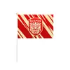 Banderas de soporte de mano para clubes de fútbol para que los aficionados las usen durante los partidos. Se pueden personalizar varias banderas de equipos de club