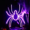 Luz Neon Patenteada Sucesso Transfronteiriço Lde Halloween Luz Decorativa Piscante Forma de Aranha Acrílica Luz de Ambiente