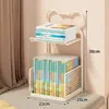 Estantería de Mirador Clasificación por Tema Estante de Almacenamiento Organizador de Libros de Escritorio para Estudiantes Estantería Pequeña de Esquina Multicapa para Libros Ilustrados Infantiles