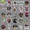 50 Peças de Adesivos de Grafite Pirata, Etiquetas de Bandeira Caveira, Adesivos Legais para Mala de Grafite, Adesivos de Skate, Adesivos para Diário Guka Atacado