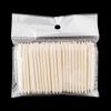 Palitos de naranja cortos para decoración de uñas de 6,3 cm de largo, 100 paquetes de palitos de naranja, palitos de madera de belleza de doble cabeza, palitos de haya, taladro