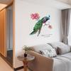 Estilo Chinês Lótus Autoadesivo Quarto Quente Sala de Estar Papel de Parede Layout de Quarto Adesivos de Parede Adesivos de Decoração Adesivos Autoadesivos