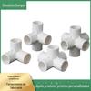 Conector de Prateleira de Plástico Acessórios de Conexão de PVC Estéreo Três Vias Quatro Vias Cinco Vias Seis Vias 202532 Branco Tubo de Abastecimento de Água