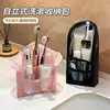 Neceser de viaje, bolsa de almacenamiento vertical, portátil, impermeable, organizador de cosméticos de hotel, portacepillos de dientes