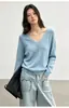 Suéter de Lana Sencillo y Cálido Estilo Francés de Lana 100% para Mujer, Color Sólido Otoño e Invierno, Suéter Básico de Punto Suave y Delicado de Manga Larga