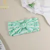 Faixas de Cabeça para Bebê Estilo Novo Europeu e Americano, Acessórios de Cabeça com Estampa Digital, Acessórios de Cabelo Infantis com Laço Feito à Mão, Acessórios de Cabelo para Proteção da Moleira do Bebê