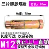 Anclaje de Pared de Tres Piezas, Perno de Expansión de Tres Piezas de Alta Resistencia, Tornillo de Expansión de Tres Piezas para Exportación, Tornillo de Expansión de Anclaje de Pared de Manguito de Alta Resistencia