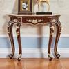 Mesa de Entrada Estilo Europeo Contra la Pared, Gabinete de Entrada Estilo Americano, Gabinete para Respaldo de Sofá, Gabinete Lateral de Pared, Mesa Consola Estrecha Semicircular