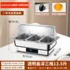 Estufa de Buffet de Autoservicio de Acero Inoxidable Estufa de Buffet con Calefacción Eléctrica Estufa Calentadora Visible con Tapa Abatible Estufa de Desayuno para Comedor de Hotel Olla Calentadora