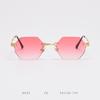 D035 Nuevas Gafas de Sol Retro Doradas Sin Marco de Película Europeas y Americanas para Mujer, Gafas de Sol Personalizadas para Hombre para Fotos de Calle de Celebridades de Internet
