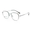 Armazón Semititanio Ultraligero 90292 Gafas para Miopía para Hombres y Mujeres, Gafas Graduadas Profesionales con Lentes Graduadas Opcionales, Lentes Planos Poligonales
