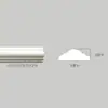 Tira decorativa de gesso linha de fundo de parede francesa linhas de parede quarto linhas decorativas europeias formato de linha fina plana pequena 2c