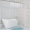 Cortina de Ducha Peva Impresa en 3D Transfronteriza en Stock con Forro Transparente, Impermeable, Antiadherente, Antimoho, Cortina Divisoria de Baño Engrosada