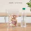 Bolsa transparente autosellante de grado alimenticio con base, bolsa de embalaje portátil para granos y especias, bolsa de almacenamiento sellable para té y snacks