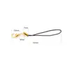 Joias Feitas à Mão, Cordões DIY, Bonecos de Brinquedo Personalizados, Alças de Celular com Argola Única/Dupla Banhadas a Ouro, Cordões com Fecho Lagosta Atacado