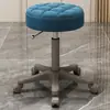 Taburete de belleza con ruedas, taburete de silla de salón de belleza para técnico de uñas, silla de trabajo grande con ruedas de altura ajustable retráctil