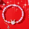 Nuevo estilo de pulsera de ópalo año del dragón primavera nueva, mismo estilo que las transmisiones en vivo de celebridades de internet, regalo para mujer, pulsera para novia, regalo para amigas del zodiaco