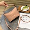 Bolsa Feminina de Couro Genuíno Nova Chegada Bolsa de Mão Versátil H Home Mais Vendido Original em estoque Bolsa para Marmita Fivela Prateada Explosões Transfronteiriças