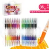 Bolígrafo de acuarela lavable soluble en agua Ángel del Sol 24 Colores Niños Bastón Grueso Jardín de Infancia Gran Capacidad Bolígrafo de Acuarela Materiales de Dibujo