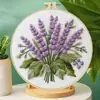 Kit de Bordado 3D Estilo Europeu Lavanda Pacote de Material Artesanal DIY para Iniciantes Pintura Decorativa para Quarto Fornecimento Direto do Fabricante
