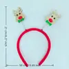 Envío directo de fábrica, diademas navideñas transfronterizas, pinzas para el pelo de Papá Noel, diademas de oso de dibujos animados, accesorios para la cabeza de muñeco de nieve