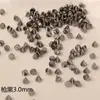 Acessórios de nail art com rebites de bala transfronteiriços metal punk estilo fundo plano três-dimensionais cone afiado rebite acessórios de nail art atacado