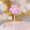 Nueva Decoración Creativa para Pastel de Nube Blanca Nube Multicolor Globo Aerostático Tarjeta para Pastel Decoración de Fiesta