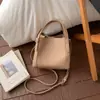 Bolso Cubo de Alta Apariencia Elegante 2026, Bolso Cesta, Bolso de Mano Informal de Nicho Moda Coreana, Bolso Cruzado para Viajar al Trabajo