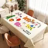 Toalha de Mesa de Luxo Leve de Alta Qualidade Impermeável e à Prova de Óleo Estilo Retro Americano Dopamina Tapete para Mesa de Jantar Estilo Ins Toalha de Mesa para Mesa de Centro