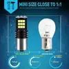 Luz LED para coche 1156 1157 T20 3030 24 luces LED brillantes luz de marcha atrás intermitente luz de freno