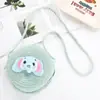 Bolso Bandolera Redondo Pequeño Tejido de Paja Nuevo para Niños, Billetera de Dibujos Animados de Alto Valor, Bolso Bandolera Pequeño de Viaje para Niños y Niñas