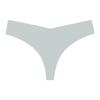 Europeu e Americano de cintura baixa gelo de seda nu sem costura de algodão virilha respirável tamanho grande T-em forma de cueca sexy feminina de uma peça