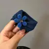 Elástico de Cabelo com Flor de Veludo para Outono e Inverno, Elástico de Cabelo Largo Sem Costura, Alta Elasticidade, Elástico Durável para Rabo de Cavalo e Coque