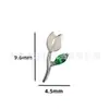 Jiangtitanium F136 Clavo de Hueso de Oreja de Titanio Tulipán Incrustado con Circonita Transfronterizo Cuerpo de Aleación de Titanio G23 Joyería para Piercing Clavo de Oreja