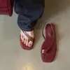 Sandálias Rasteirinhas Minimalistas com Tira no Tornozelo para Mulheres, Novo Estilo de Verão, Sandálias de Dedo com Bico Quadrado para Uso ao Ar Livre, Sandálias Romanas Estilo Férias