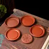 Base Original para Tetera de Arcilla Púrpura de Mena Cruda de Chaozhou, Posavasos, Bandeja de Té Pequeña, Juego de Té, Posavasos para Tetera, Bandeja de Té, Accesorios de Té