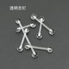 Piercings de Lengua Transparentes Invisibles de Acrílico, Piercings de Puente de Oreja, Piercings de Cartílago de Oreja, Joyería para Piercings Corporales, Al por Mayor en Stock, Estilo Minimalista