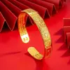 Novo Bracelete Rose Gold para Mulheres, Artesanato Antigo, Cor Duradoura, Bracelete de Ouro Imitação, Joias de Casamento, Atacado do Fabricante