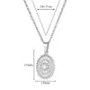 Collar Pequeño de Sol Geométrico de Acero Inoxidable Dorado Retro para Mujer Colgante Exquisito Diseño de Nicho Accesorios de Alta Gama