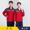 Conjunto de Ropa de Trabajo para Protección Laboral de Primavera y Otoño, Tejido de Hilo Peinado Poliéster-Algodón, Uniformes para Talleres de Fábrica, Ropa de Trabajo para Construcción, Ropa de Trabajo para Reparación de Automóviles al por Mayor