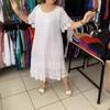 Vestido de encaje de manga corta con cuello redondo europeo y americano de Amazon Independent Station, novedad de verano 2024, ropa para mujer