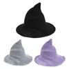 Sombrero de Bruja de Punta Explosivo Transfronterizo para Mujer Personalidad Sencilla Sombrero Mágico Para Juegos de Rol Fiesta de Todos los Santos