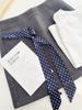 Pañuelo de Seda de Lunares Estilo Coreano 2025 Banda para el Cuello Corbata para el Cabello para Mujer Bufanda de Alta Calidad Otoño e Invierno Bufanda Fina para Proteger el Cuello Tira Larga
