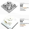 Venta al por mayor del fabricante Techo Integrado de Aluminio con Refuerzo Calentador de Baño 300*300 Cuatro Luces Lámpara Decorativa Tres en Uno Lámpara de Calefacción Cálida