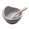 O Fabricante Agora Tem Suplemento Alimentar para Bebê Tudo-em-Um Popular Transfronteiriço com Ventosa, Tigela e Colher, Venda por Atacado de Utensílios de Mesa para Alimentação e Comida de Bebê