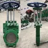 Z73X-10 Válvula Manual de Gaveta para Lodo Tipo Wafer Vedação Bidirecional Válvula para Esgoto Válvula para Lodo de Minério Manual